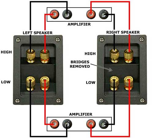 two amps to one speaker